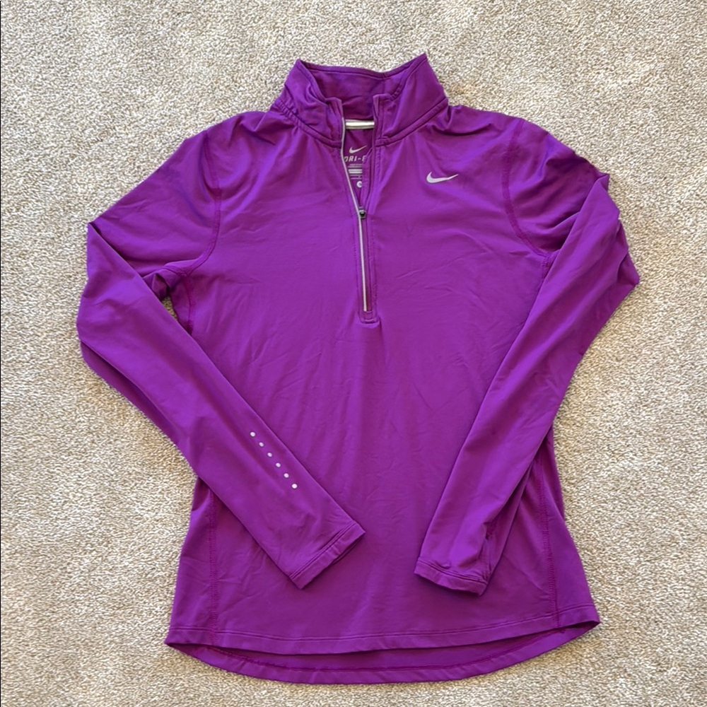 Nike Purple Fitted Long Sleeve top